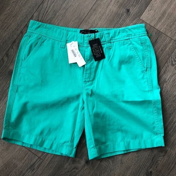 NWT J. Crew Mint Green Chino Shorts - Picture 2 of 5